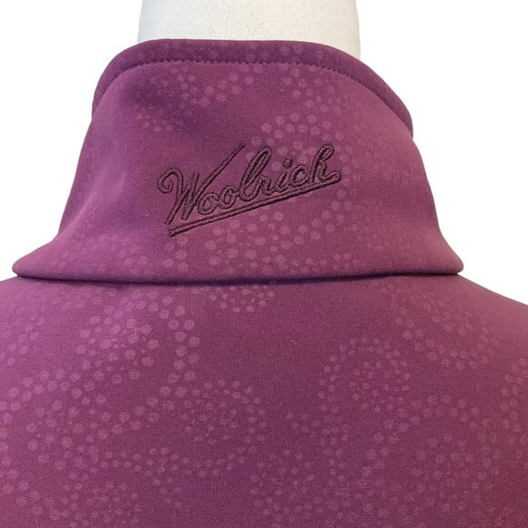 Woolrich Paisley Softshell Fleece Lined Jacket In Burgundy Size 2X Gorpcore - Picture 5 of 9